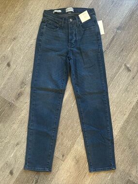 NWT 2 Universal Thread Mid Rise 80s Slim Dark Wash Button Fly Jeans